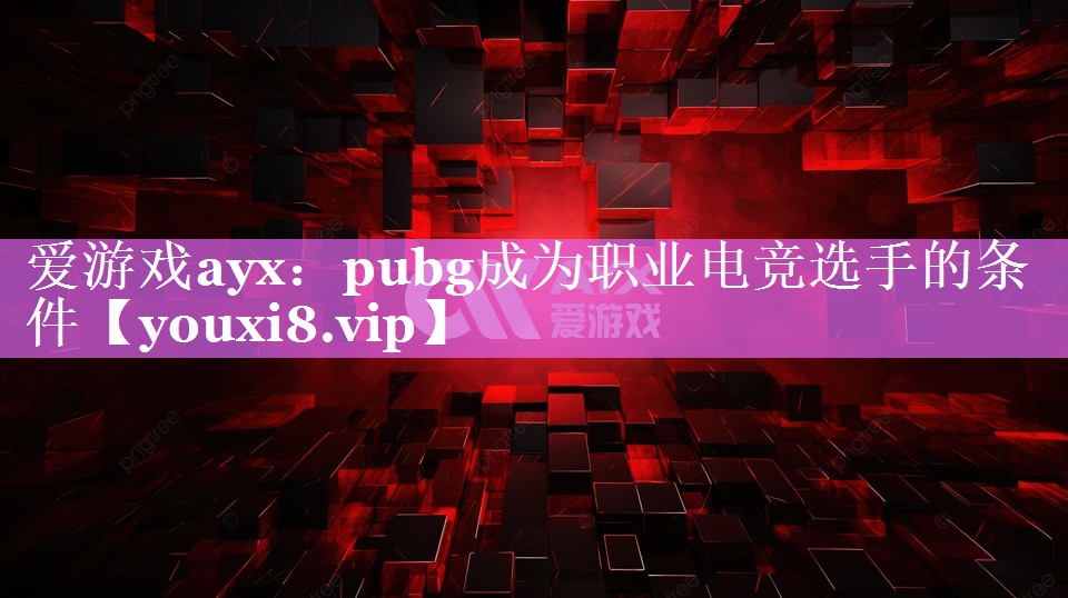 pubg成为职业电竞选手的条件